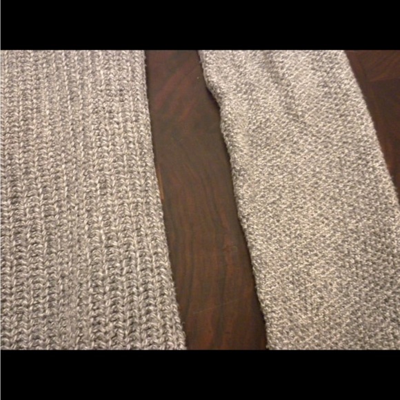 Loft  Grey sweater with lace hem-Sz M - Picture 5 of 6